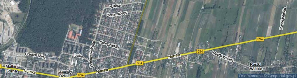 Zdjęcie satelitarne Diamentowa ul.